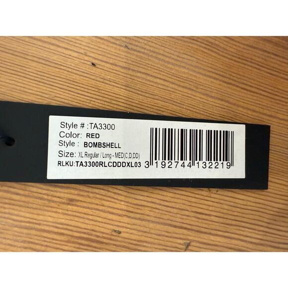 NWT TA3 Bombshell Body Sculpting Bathing Suit XL Red Medium Cup - Picture 6 of 6